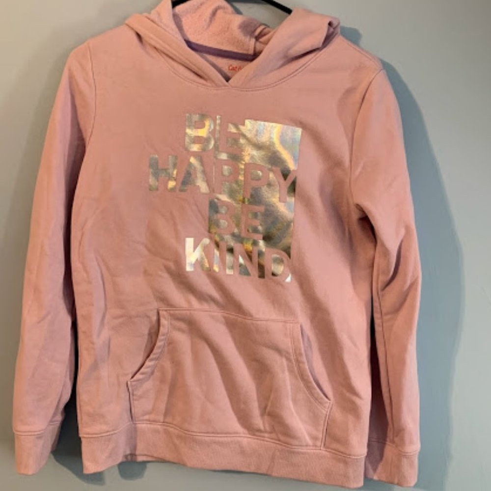 Girls C & J Sweatshirt Size XL Color Pink Silver